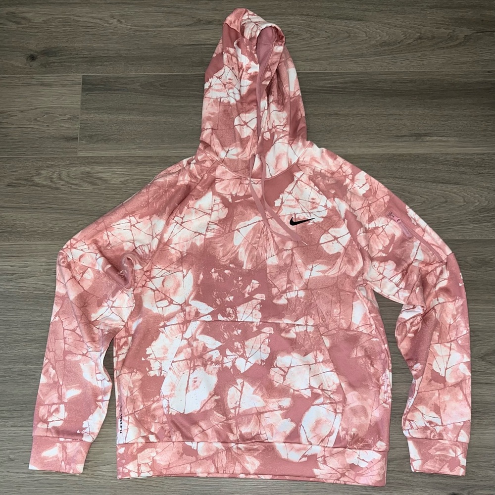 Nike Pink Tie-Dye Hoodie